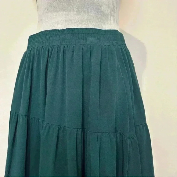 ANRABESS Elastic High Waist Pleated A-Line Flowy Maxi Long Skirt Dress Size L - Picture 6 of 13
